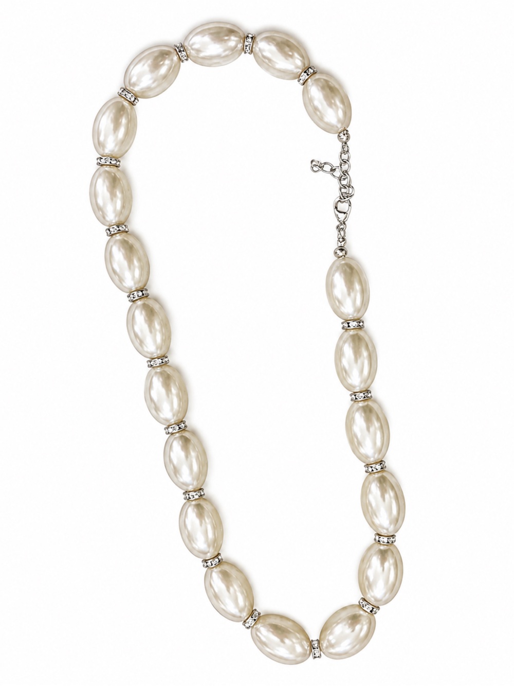 House of Harlow 1960 Pearl-Style Beaded Necklace in Ivory